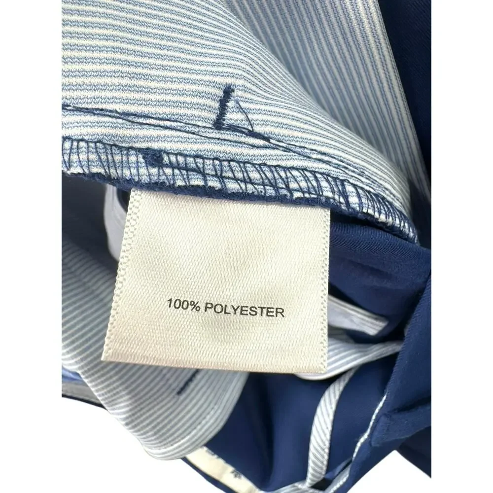 Peter Millar Raleigh Performance Chino Golf Pants Mens 42x30 Blue Trousers - Picture 8 of 9